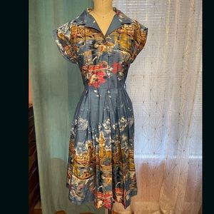 Retrospec’d Old London Dress size 8 usa retro vintage inspired VTG 50’s swing